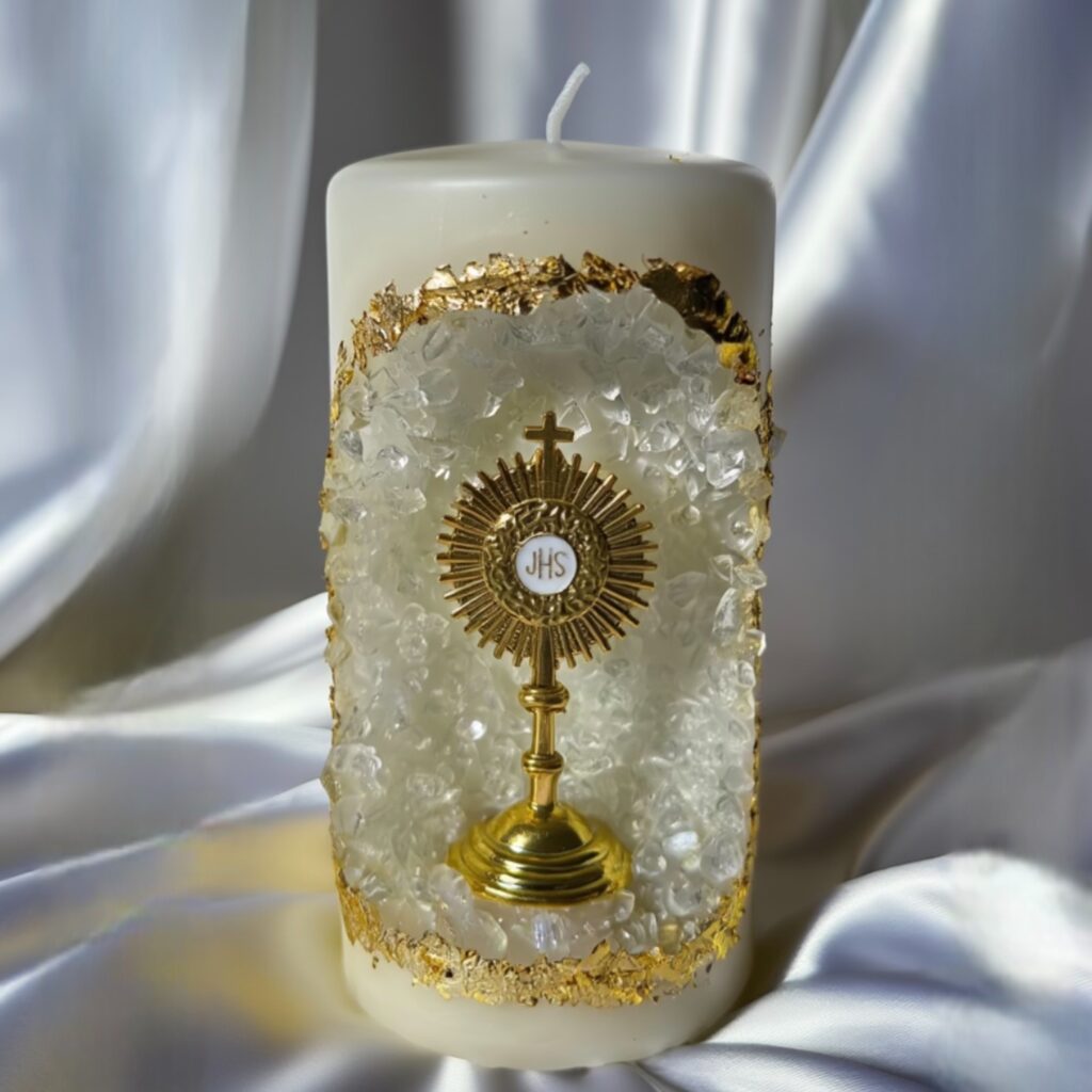 bougie d'adoration chretienne